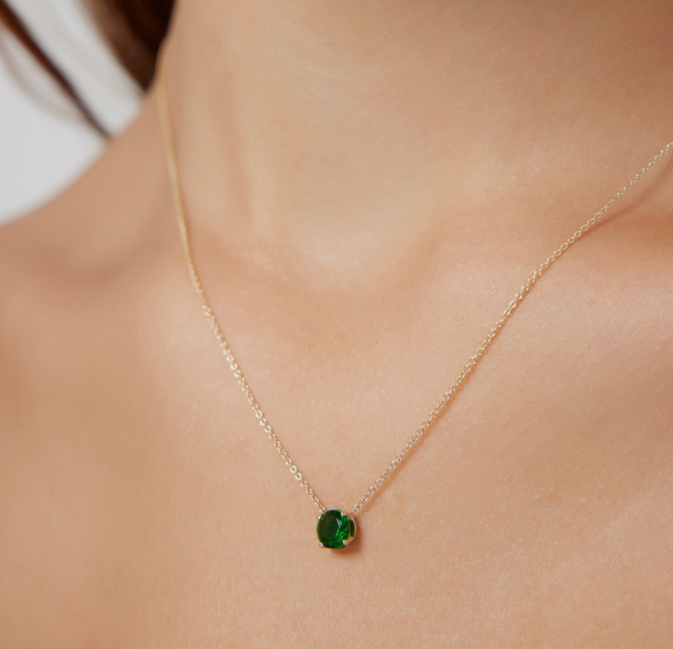 Golden Gem Bond Necklace