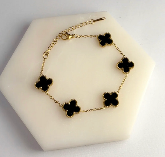 Black Charm Bracelet