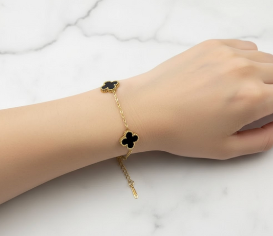 Black Charm Bracelet